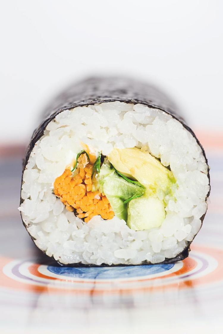 Sushi Recipe - Carrot, Cucumber and Avocado Sushi Roll